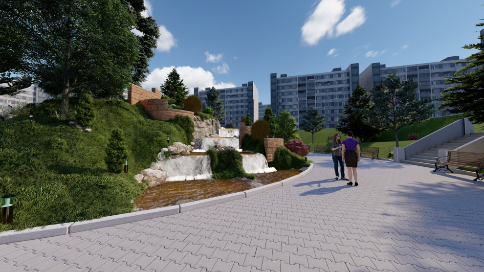 Визуализация городского парка