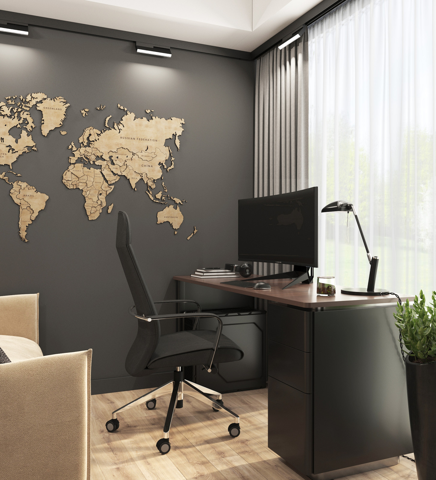 Дизайн-проект одноэтажного дома 140 кв.м, г.Тверь