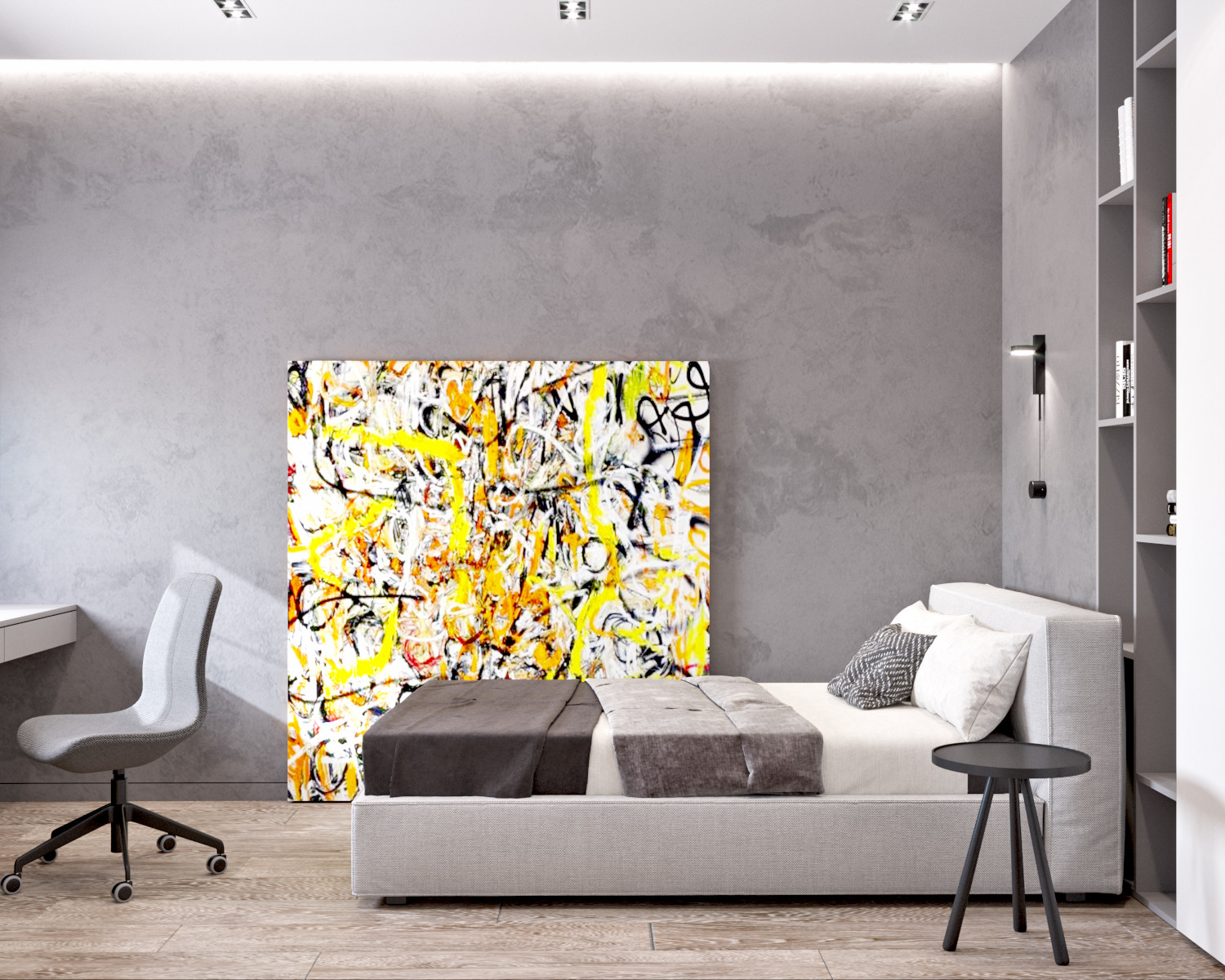 Свнетлый минималистичный интерьер