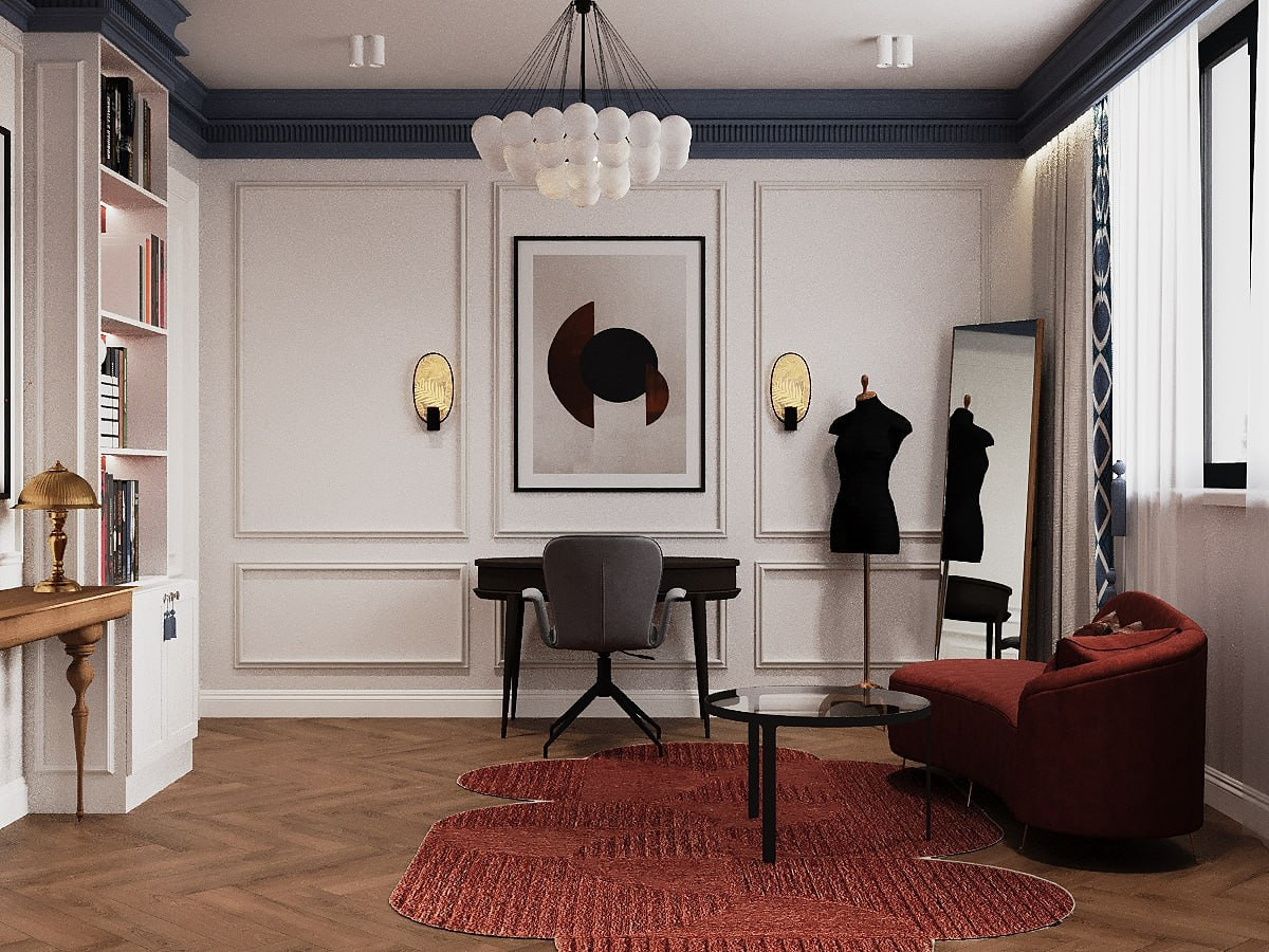 Обложка проекта: Дизайн интерьера дома в стиле Нео-классика с элементами дизайнерских решений