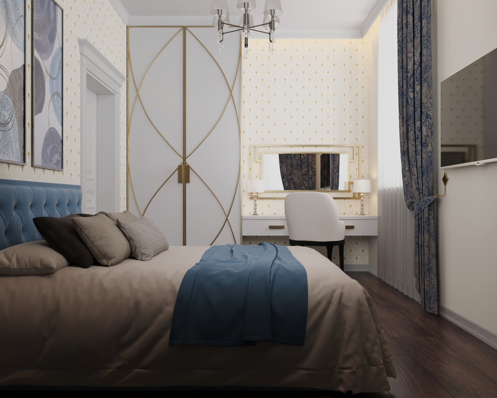 Интерьер дома в современном классическом стиле