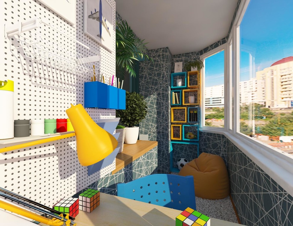 Обложка проекта: Интерьер детской комнаты для двух мальчиков.