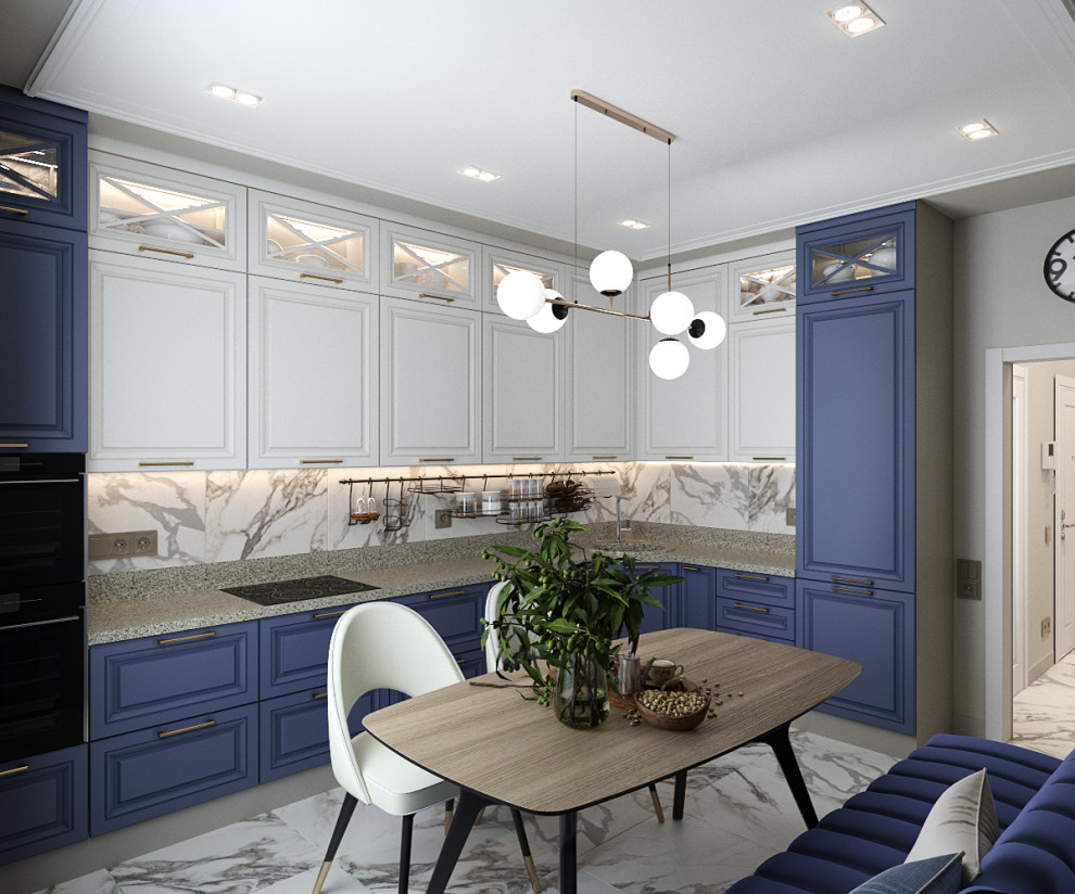 Трехкомнатная квартира в современном классическом стиле