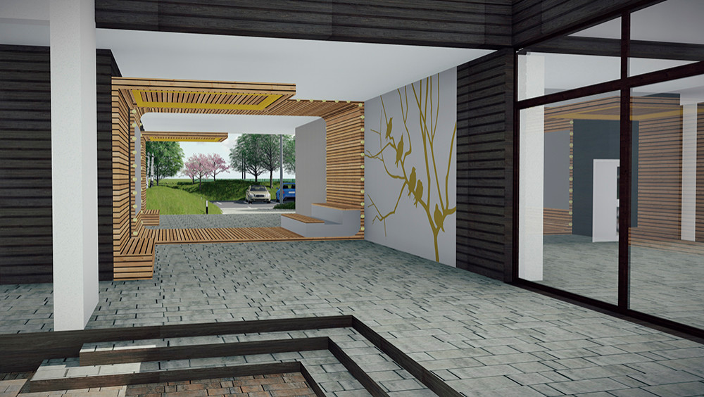 Обложка проекта: Концепция благоустройства и озеленения общественной территории в жилом комплексе