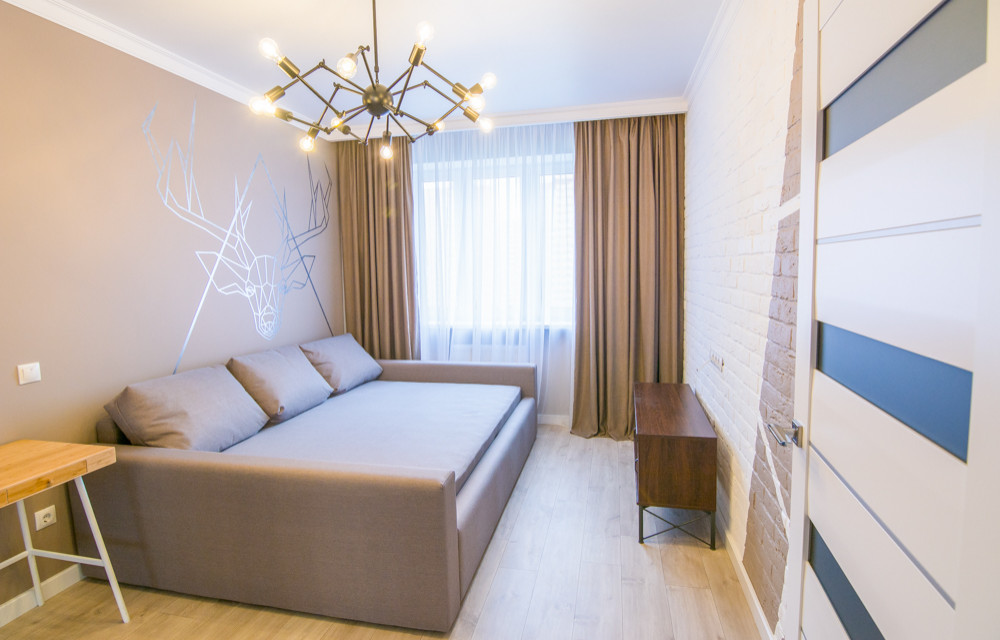 Ремонт по дизайн-проекту 1-комнатной квартире. ЖК Панорама, г.Краснодар,