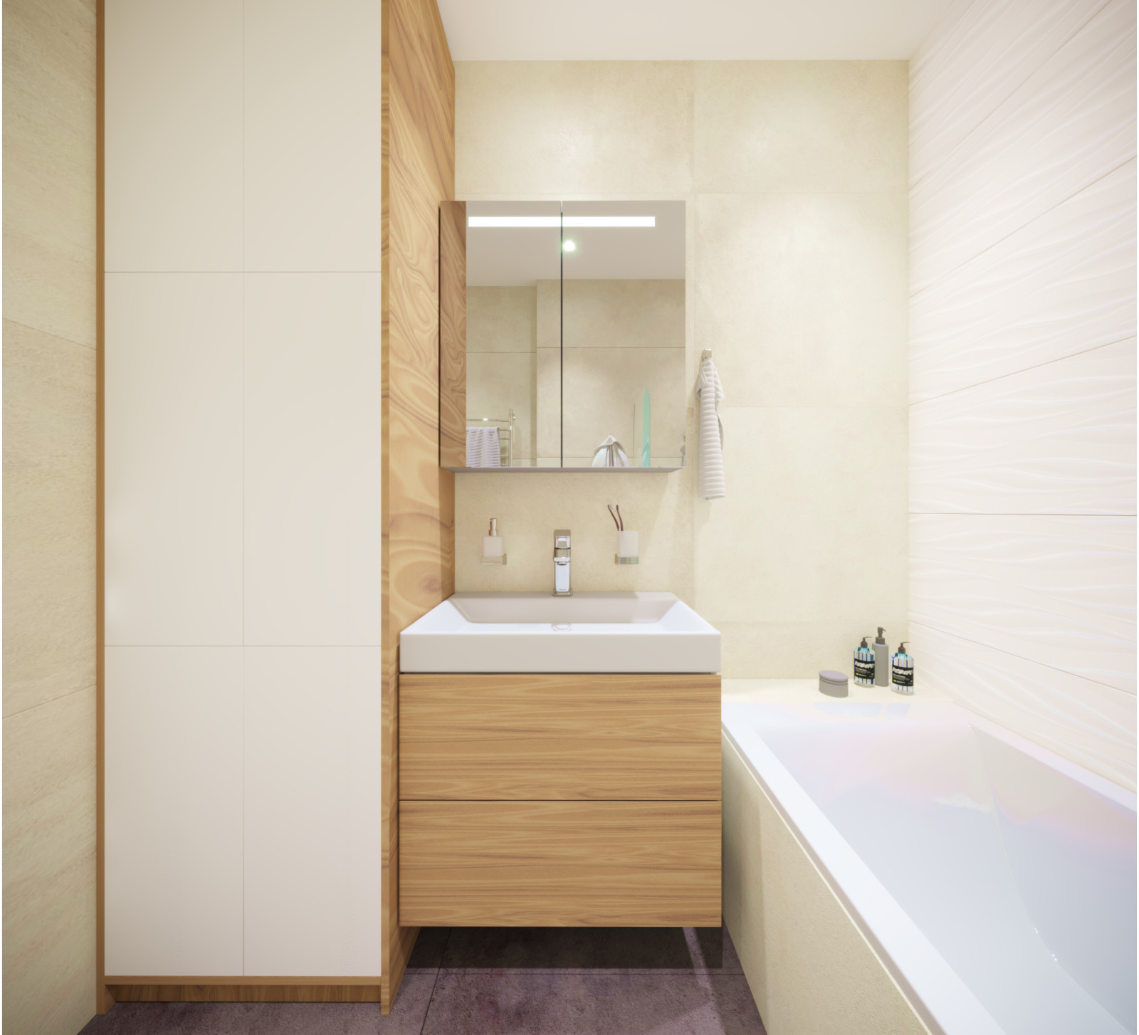 Визуализация ванной комнаты