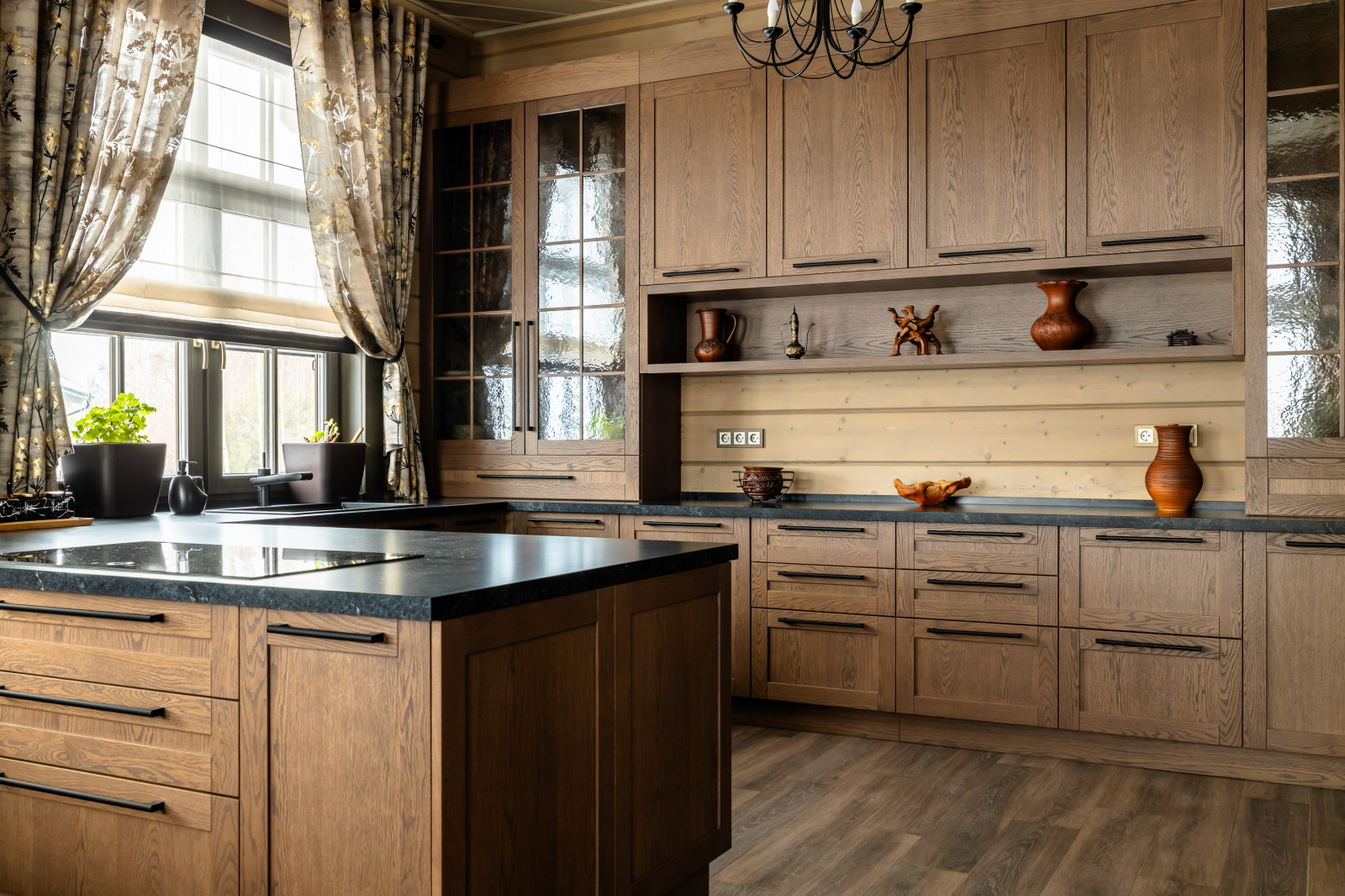 Кухня из массива дуба