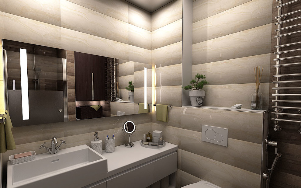 МИНИ дизайн-проект (гостиная и душевая)