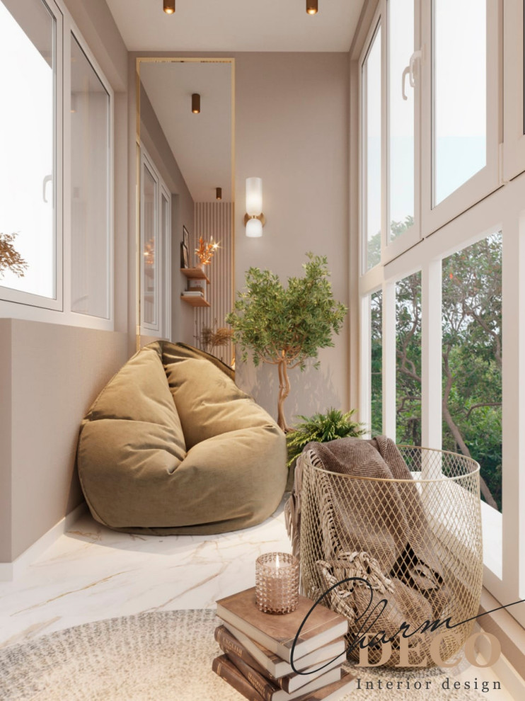 Балкон с современном стиле