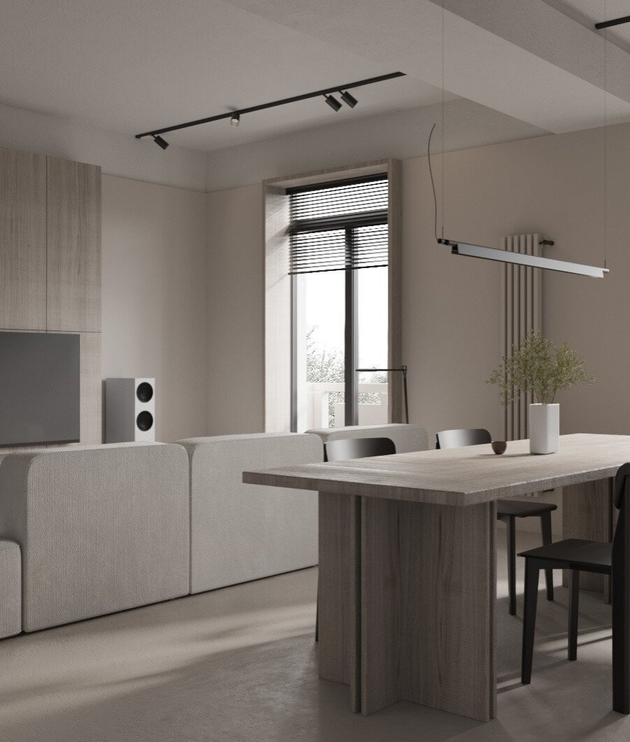 Дизайн-проект двухкомнатной квартиры 75 м2