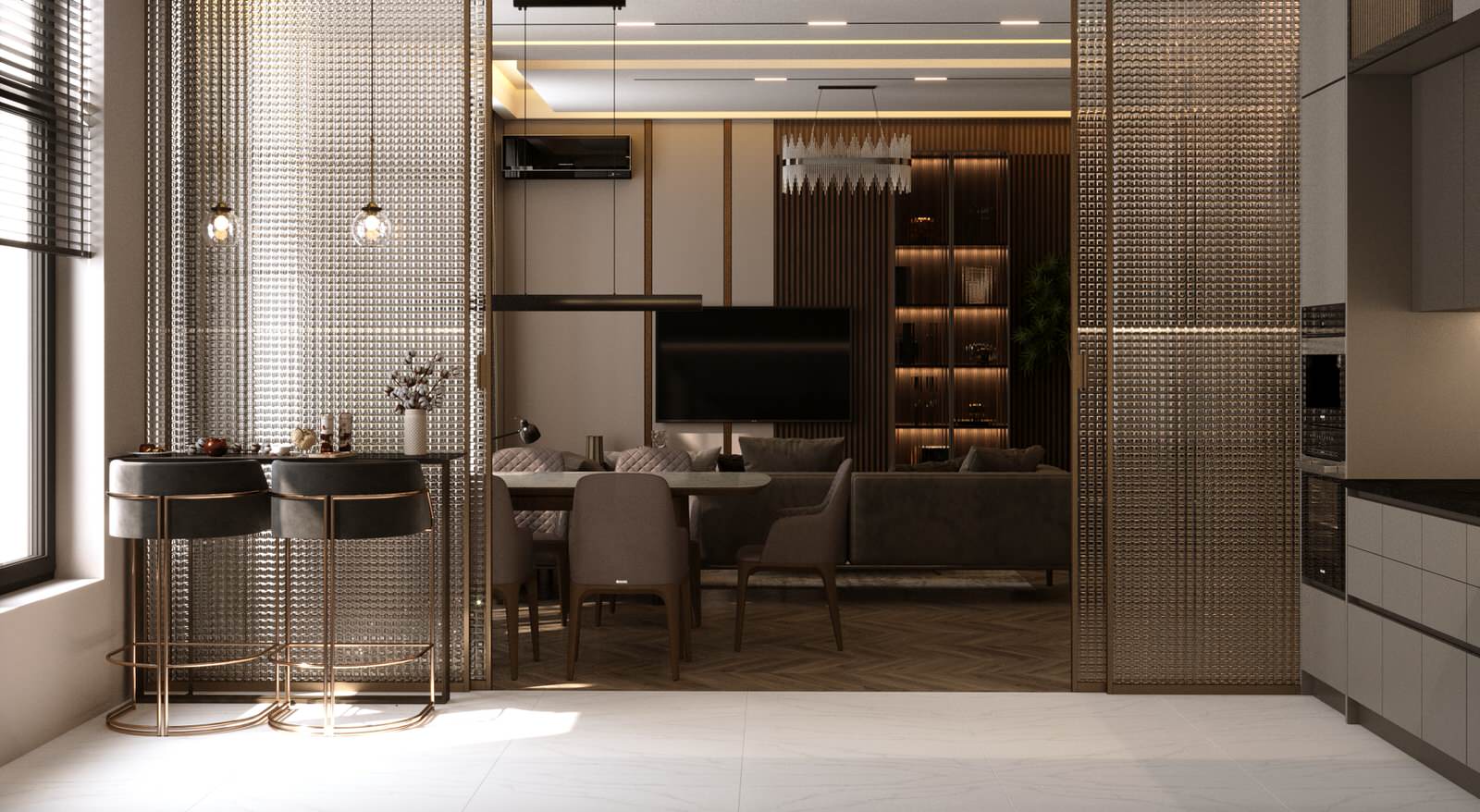 new appartment in Tashkent, living room