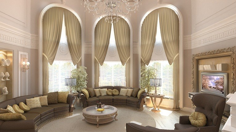 Дизайн проект интерьера роскошного дома в Чулково