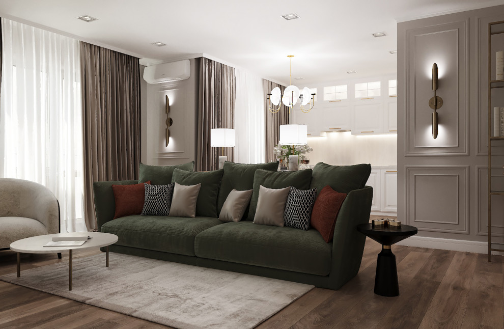 Интерьер гостиной в городе Альметьевск