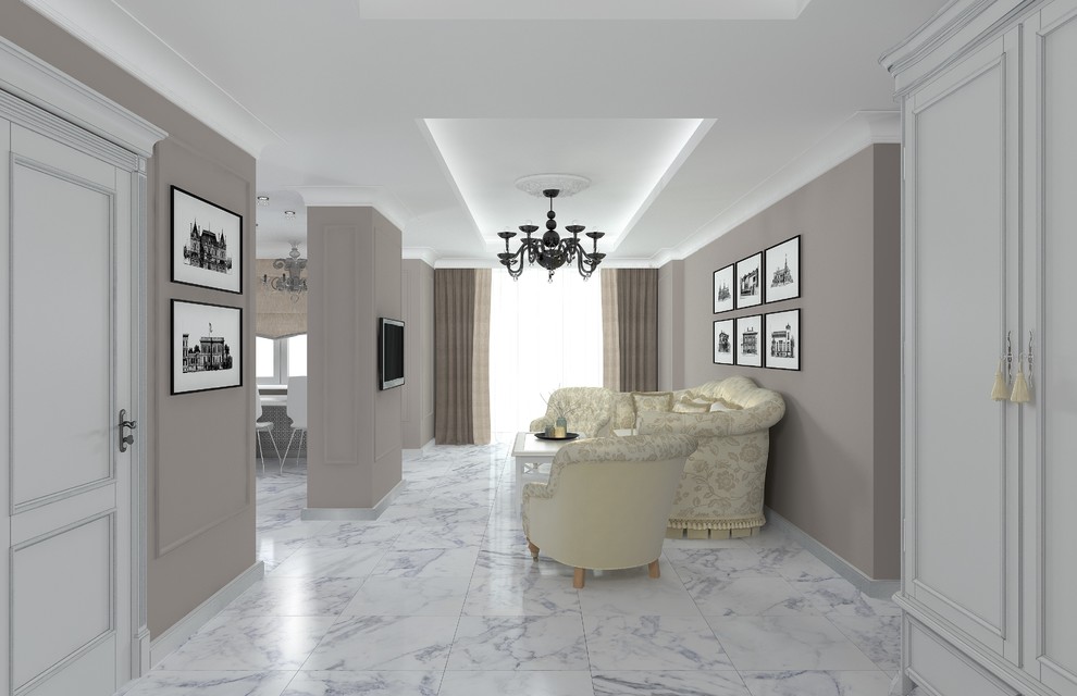 Проект трехкомнатной квартиры в ЖК " Новелла" СПБ.