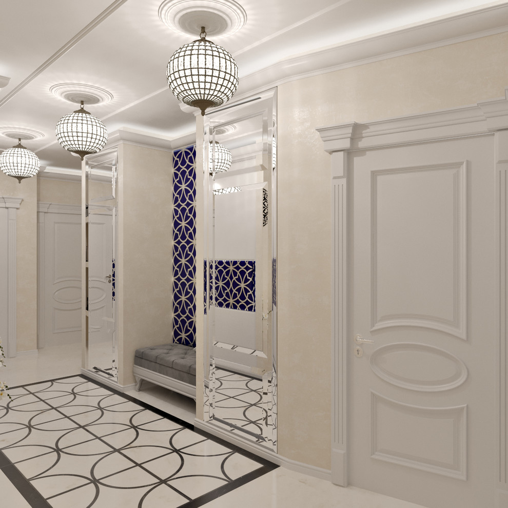 Проект дизайна интерьера 3х комнатной квартиры 100 кв.м.