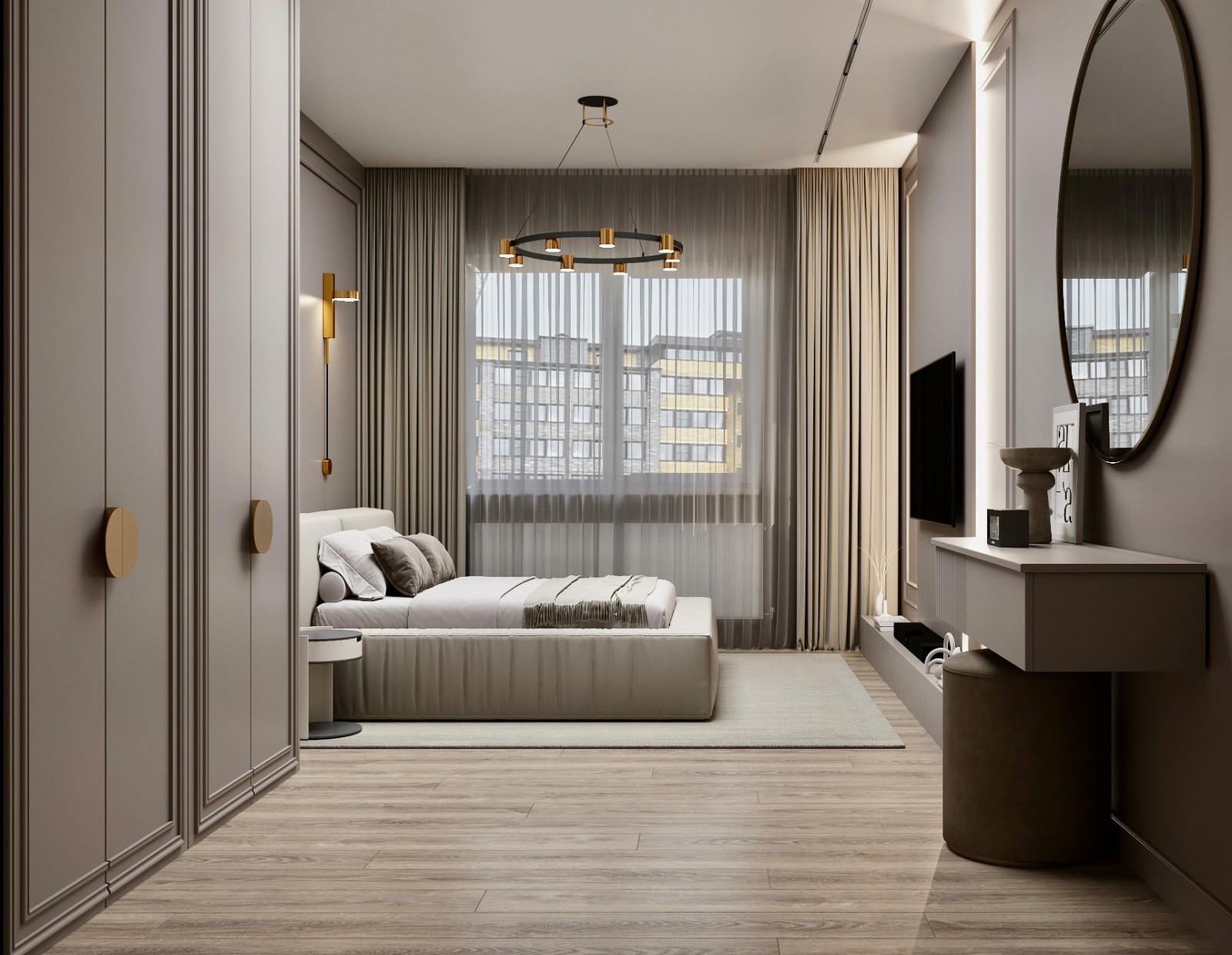 Дизайн-проект квартиры 87 кв м в современном стиле