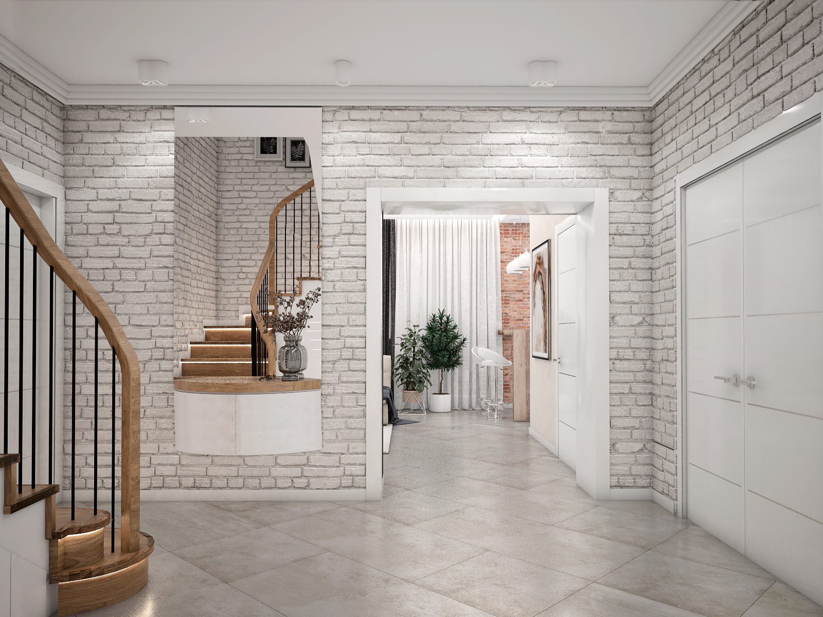 Холл дома в Первомайском