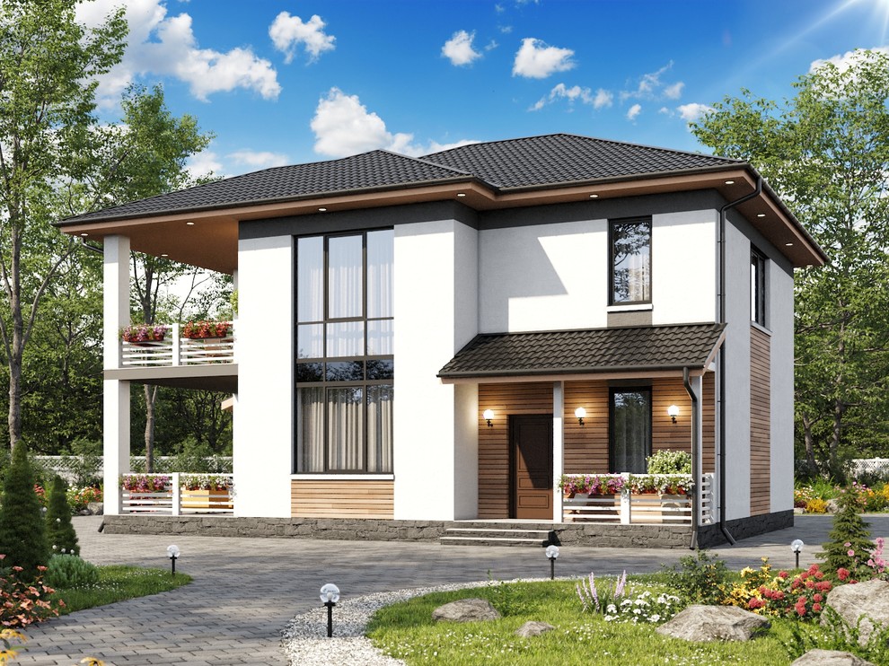 ИНдивидуальный проект в европейском стиле - 153 кв.м