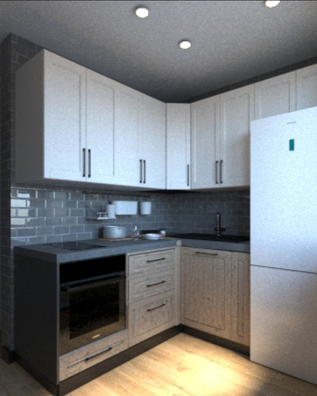 Кухня в стиле лофт для Холостяка