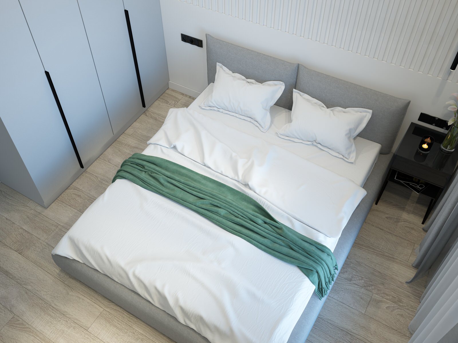 3D визуализация для дизайна спальни