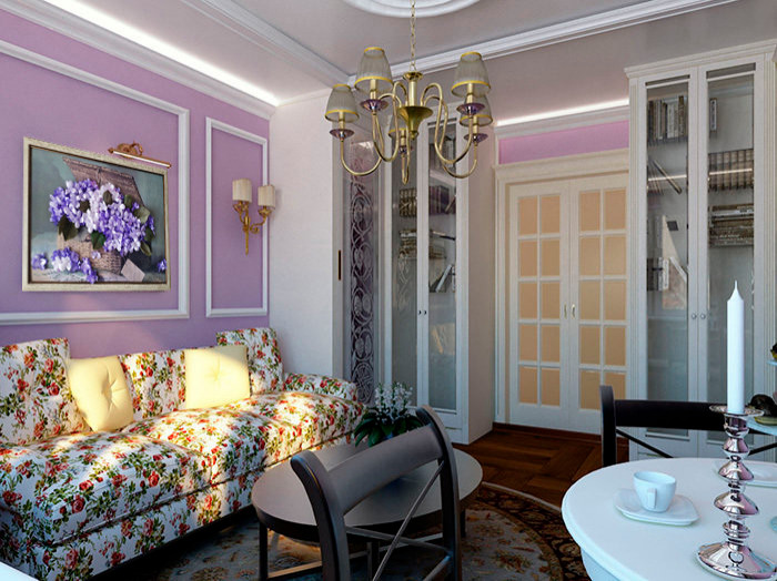 Обложка проекта: Корзина с фиалками