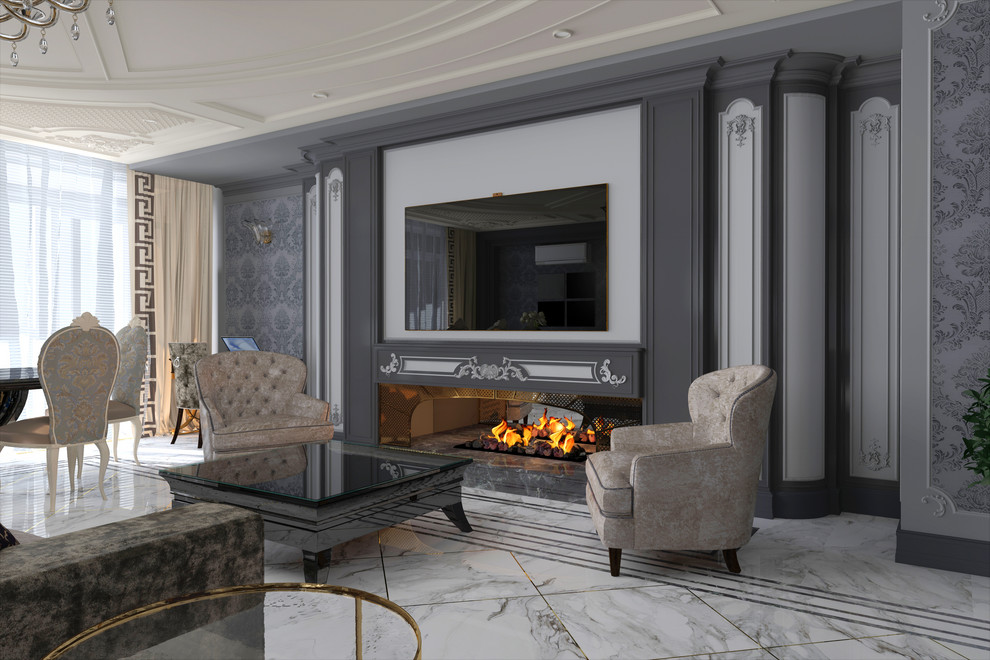 Роскошный интерьер в американском стиле