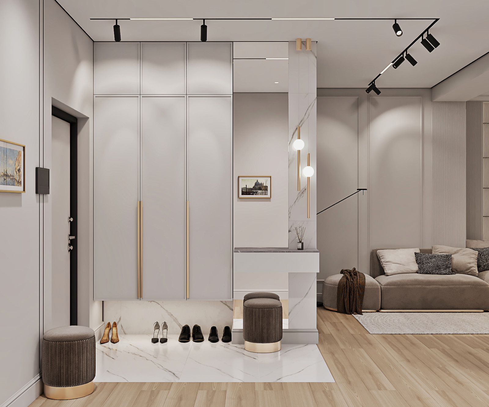 Кухня гостиная на ул. Воеводина г.Екатеринбург