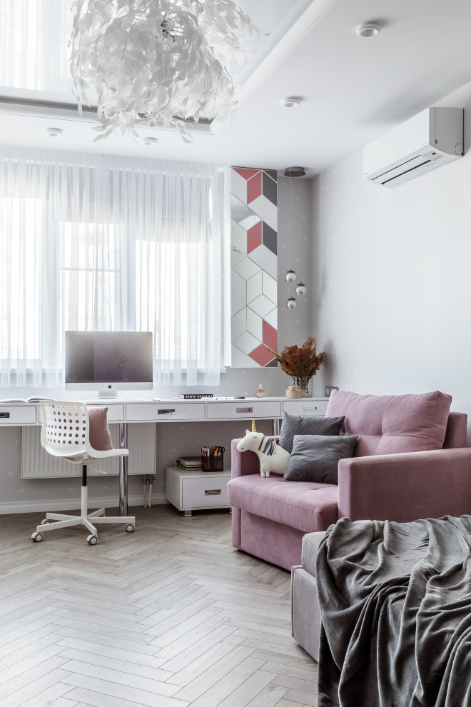 Монохромный интерьер в 2-х комнатной квартире