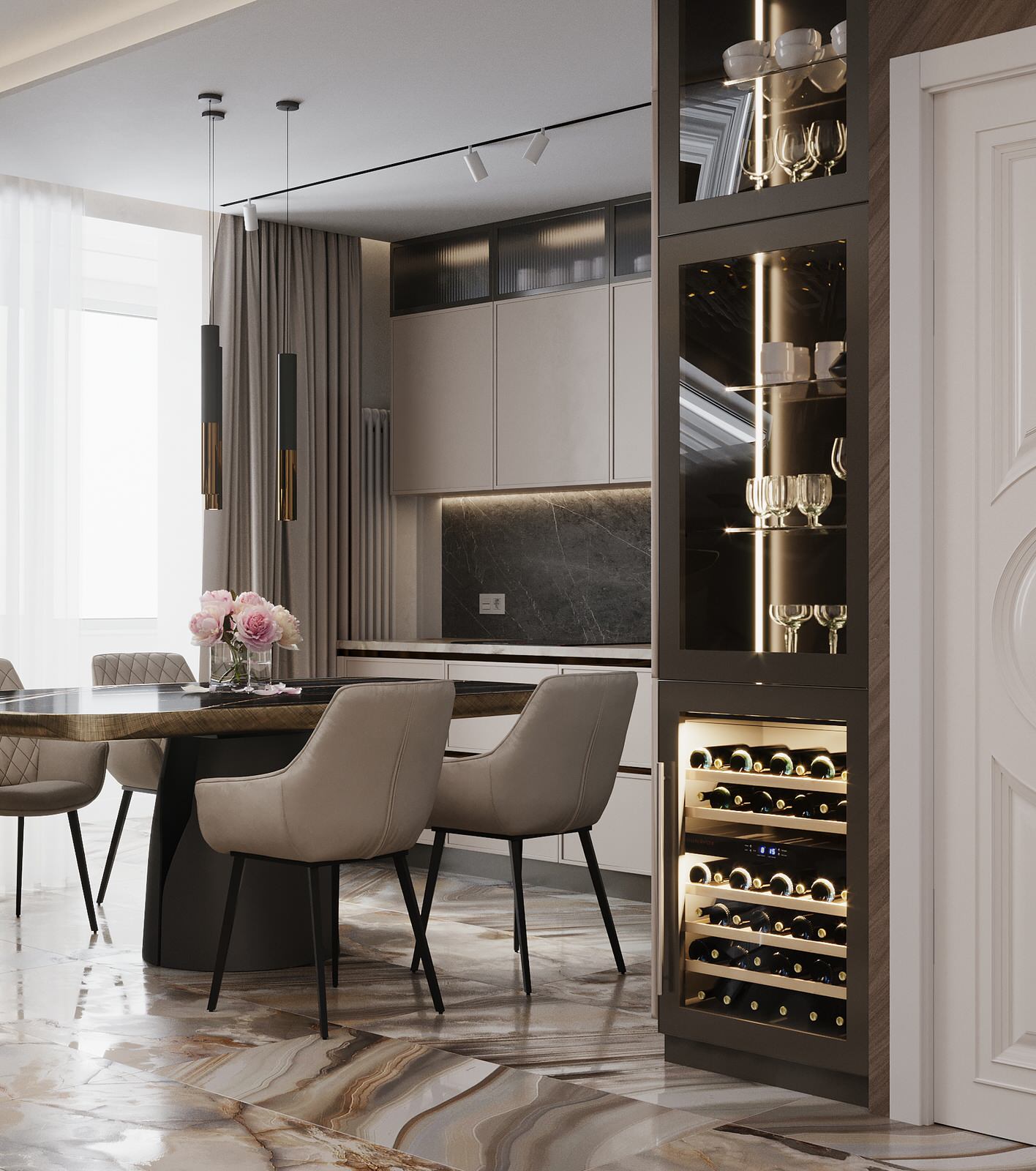 Интерьер квартиры в ЖК «Modum», 98м²