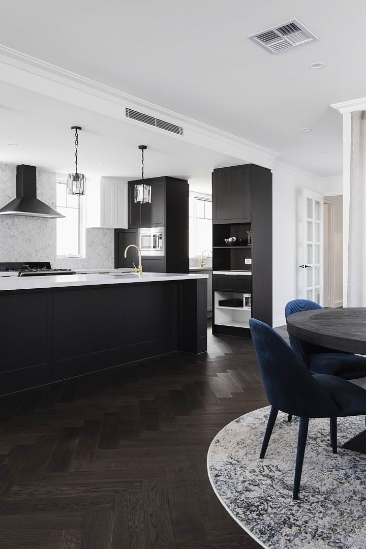 Черно-белый интерьер