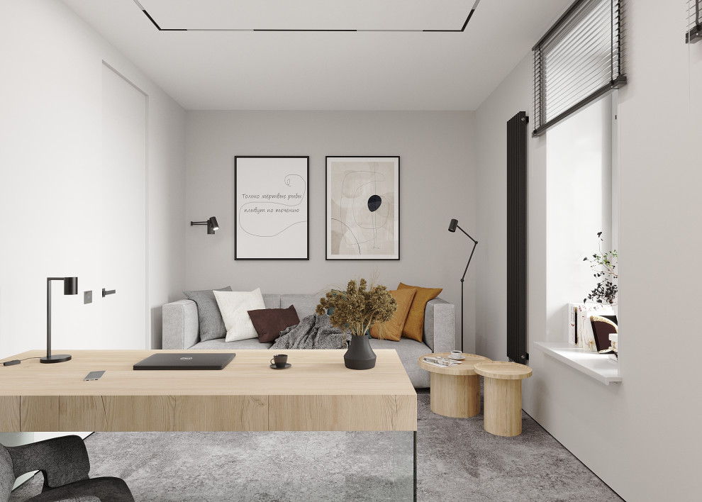 Обложка проекта: Аппартаменты "Vitro-Village" - кабинет с видом на лес (88 кв. м.)