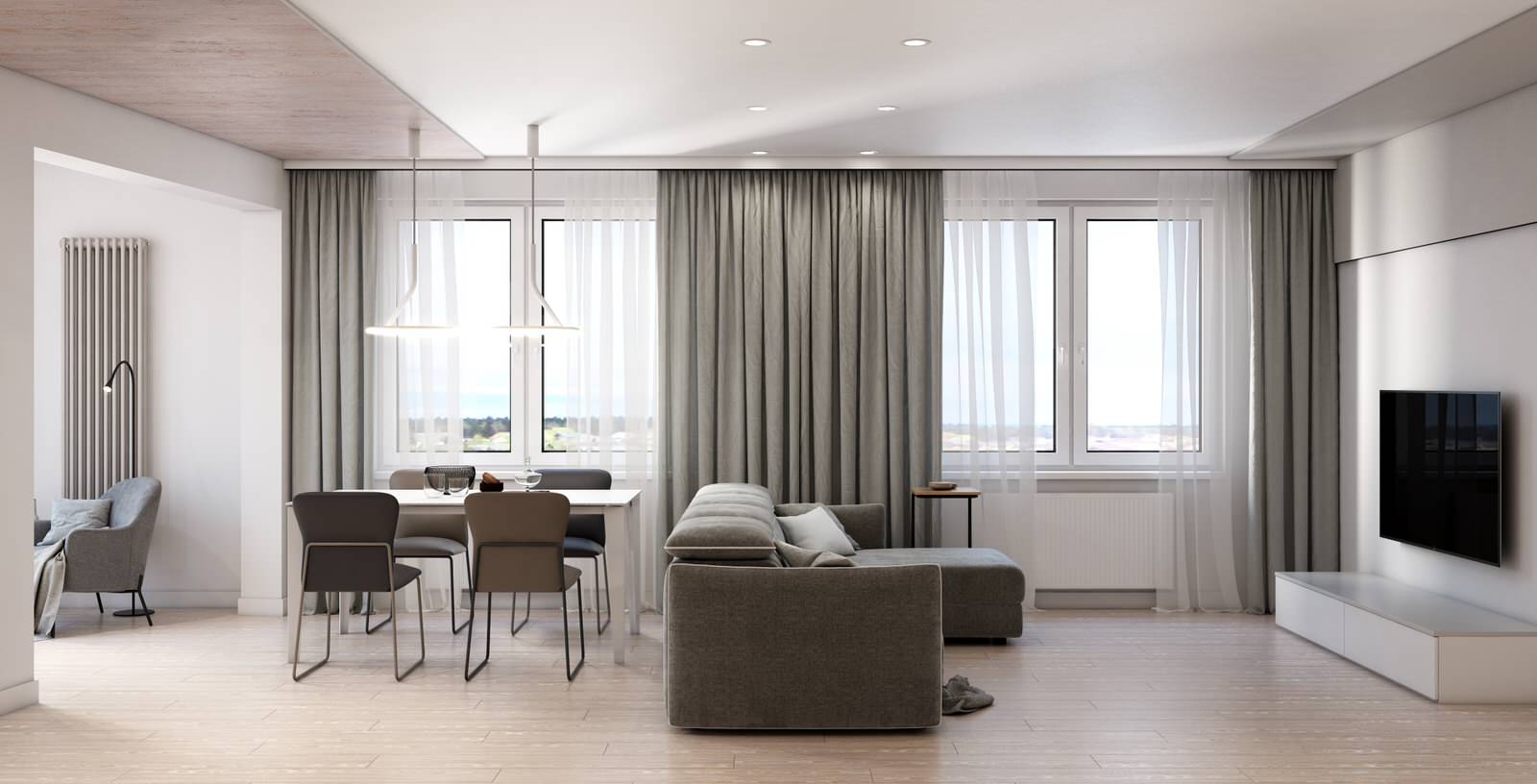 Обложка проекта: Квартира в Сканди минимализме