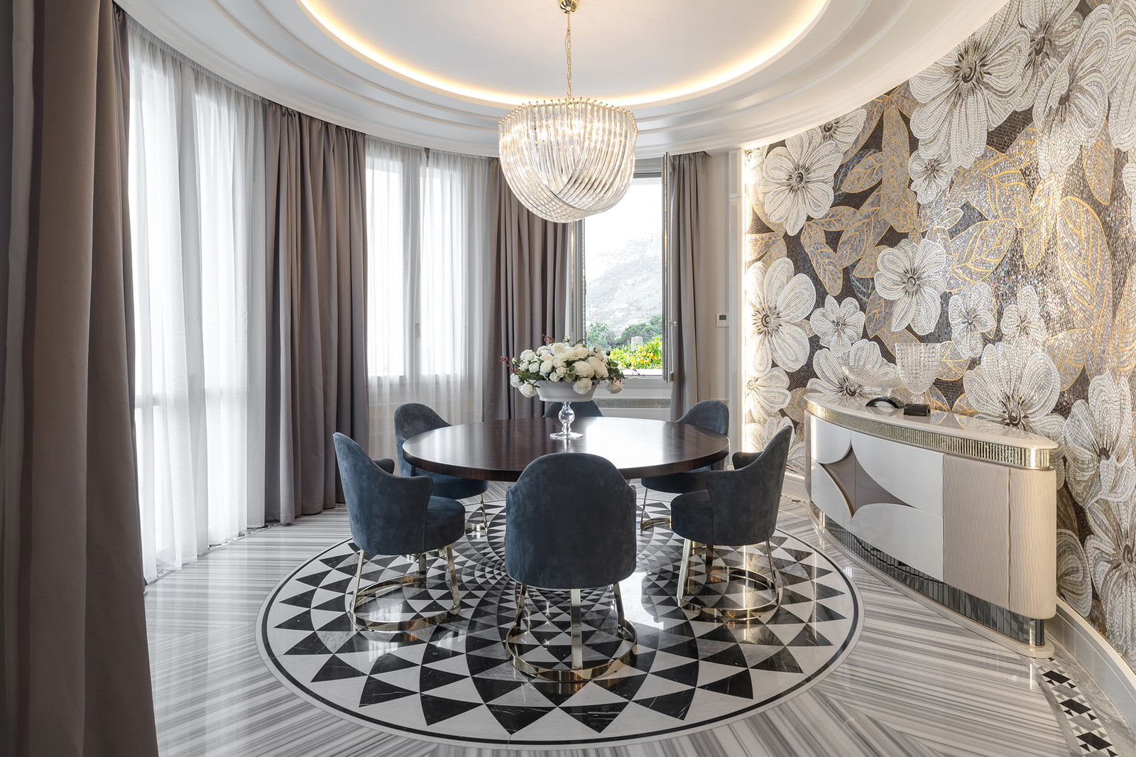 Interior design of a villa In Monte-Carlo, Monaco