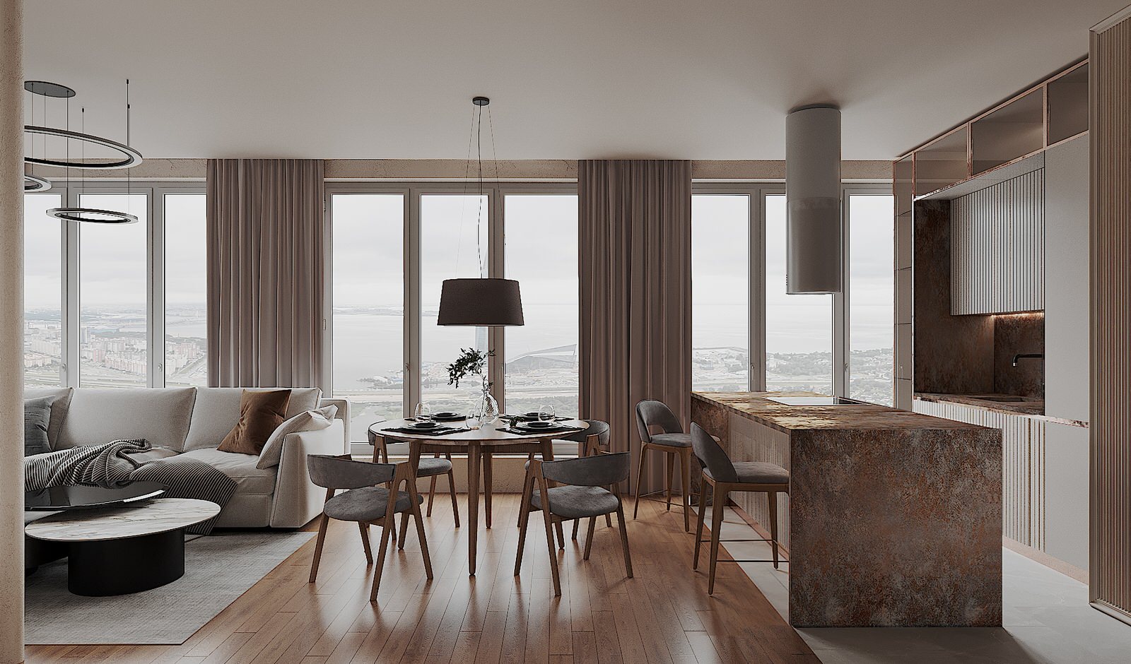 ЖК " Golden Sity" с видом на залив