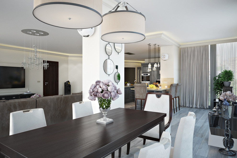 Текстиль на элекроуправляемых карнизах.