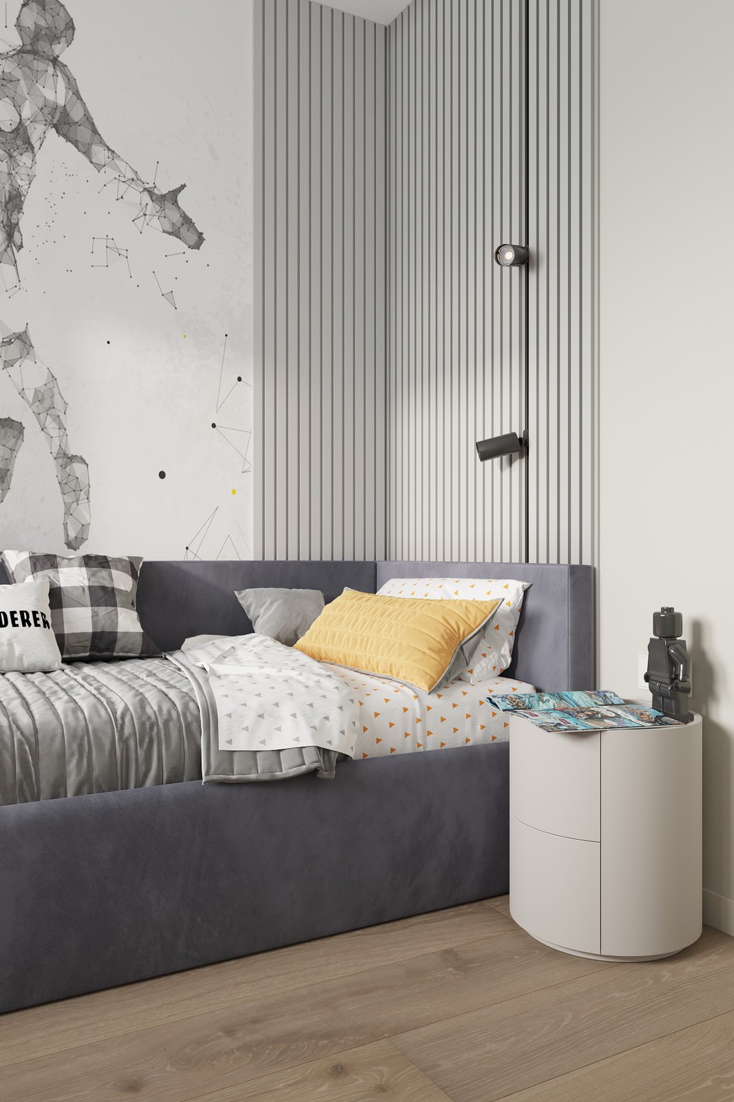 Детская комната юного поклонника футбола