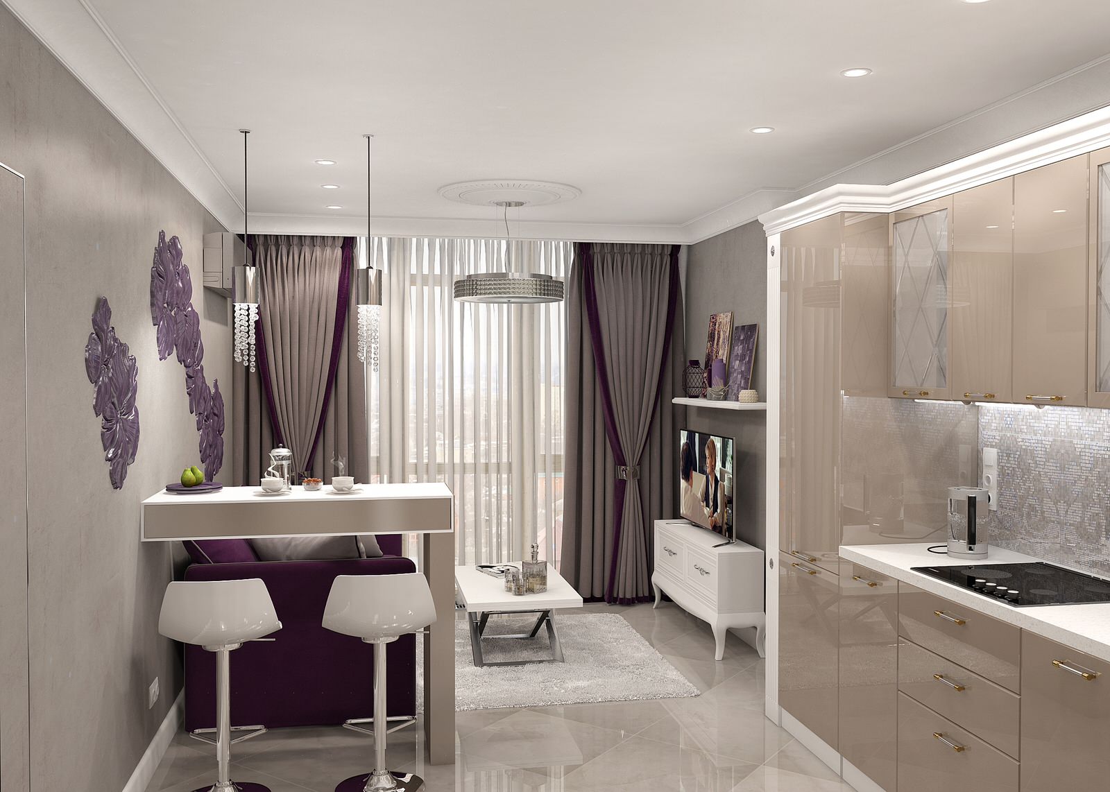 Обложка проекта: 2-комнатная квартира (two-room apartment)