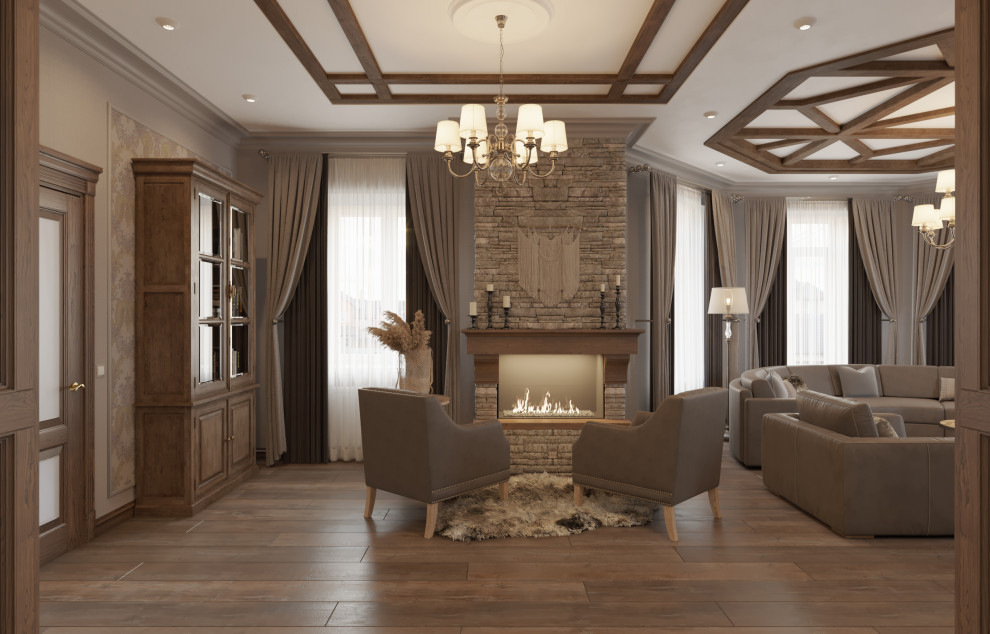 Дизайн интерьера дома с элементами кантри.