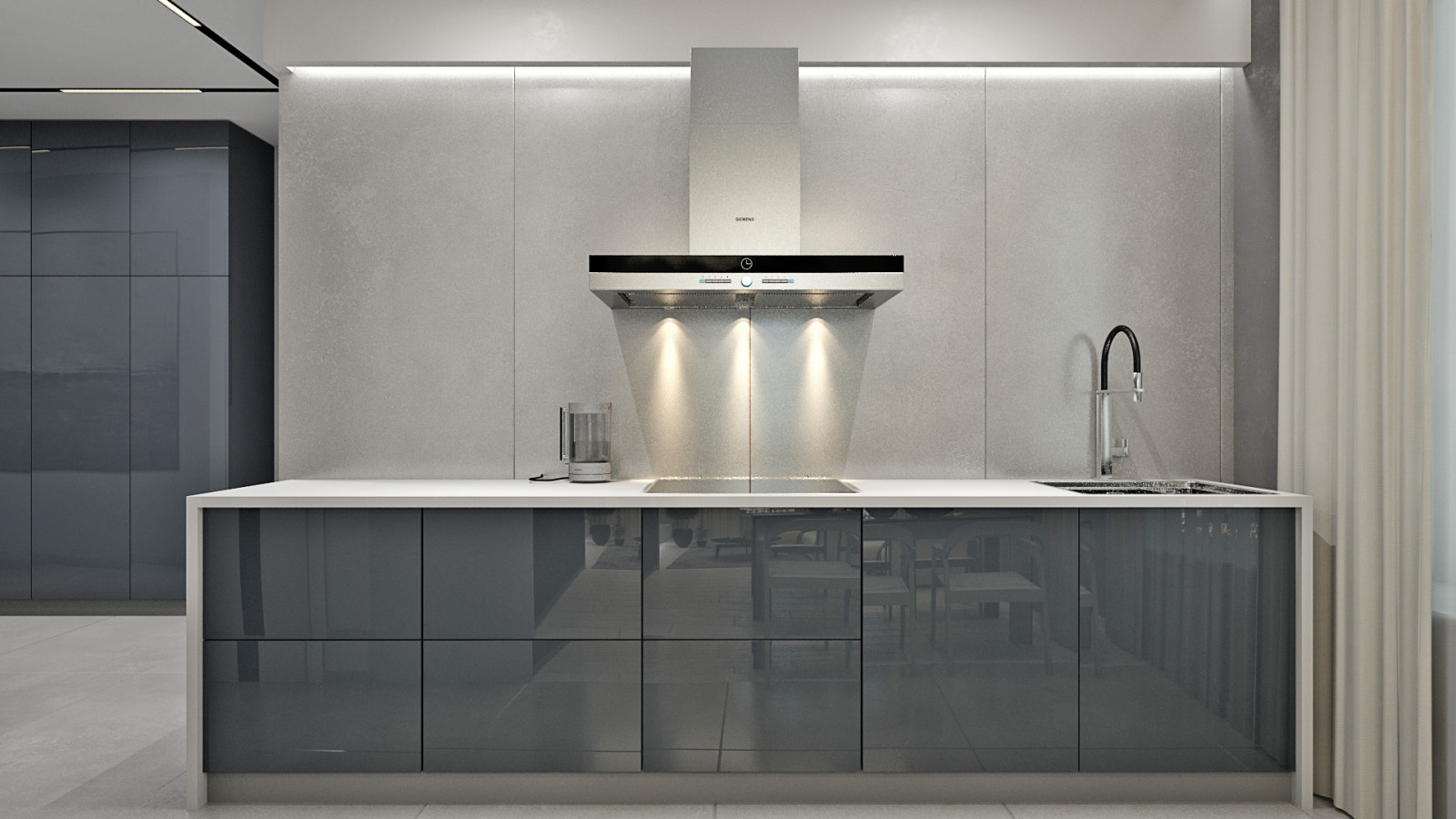 Прект современной гостиной