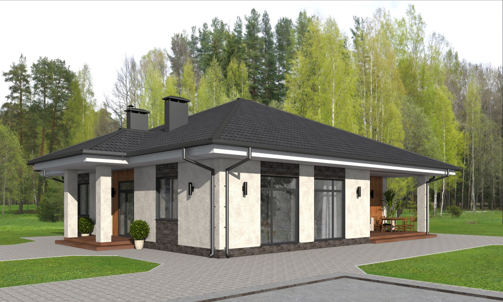 Одноэтажный дом