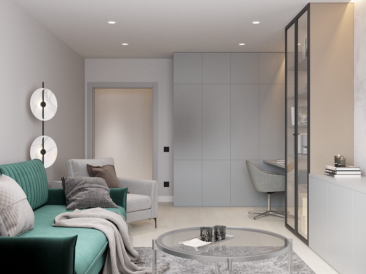 Дизайн проект гостиной