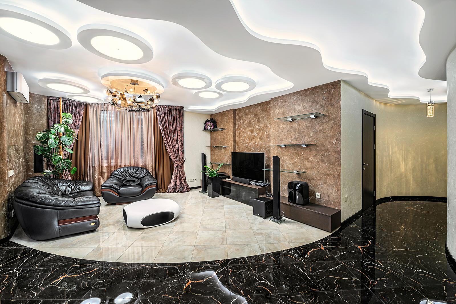 Криволинейный интерьер