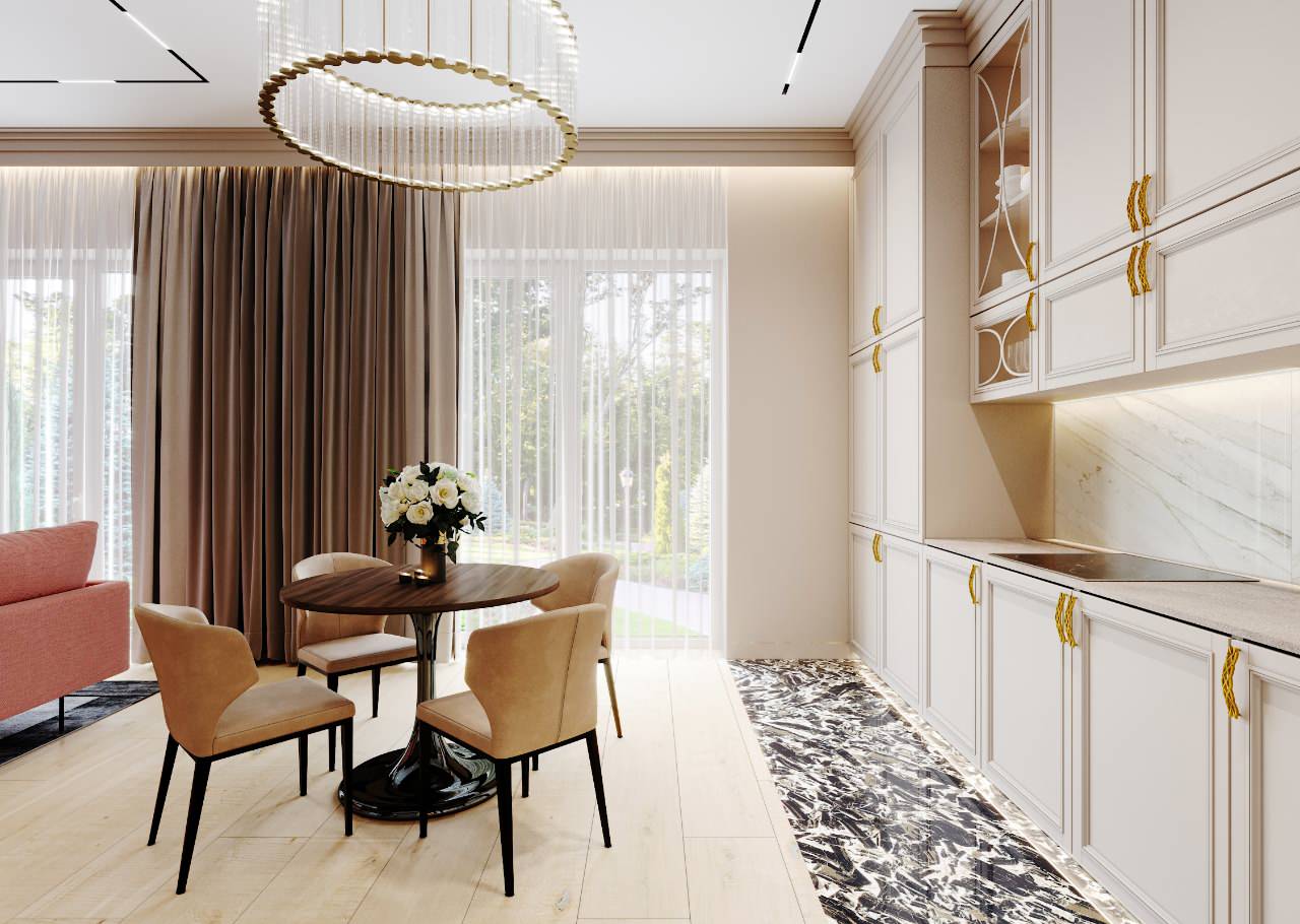 Обложка проекта: Изысканность загородного дома в смешанном стиле Ар Деко и Американской классики