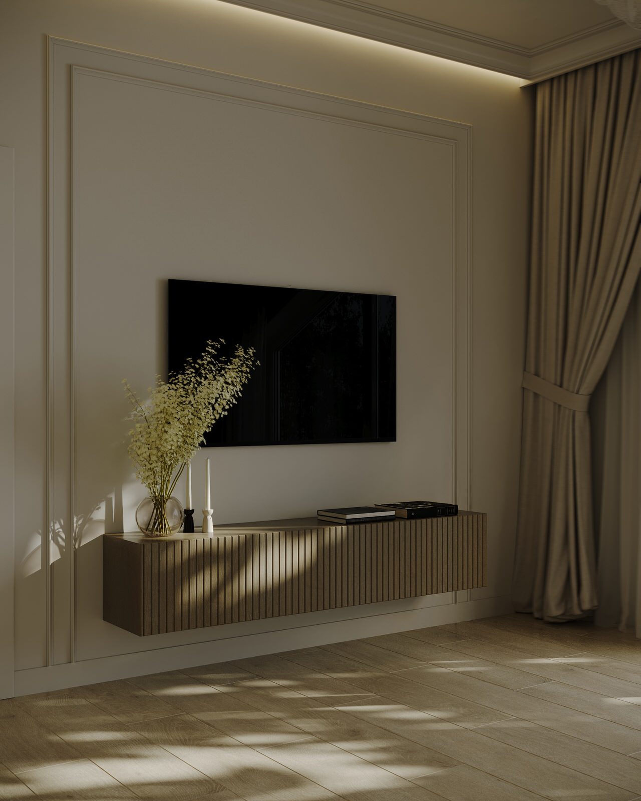 Атмосферная спальня в частном доме