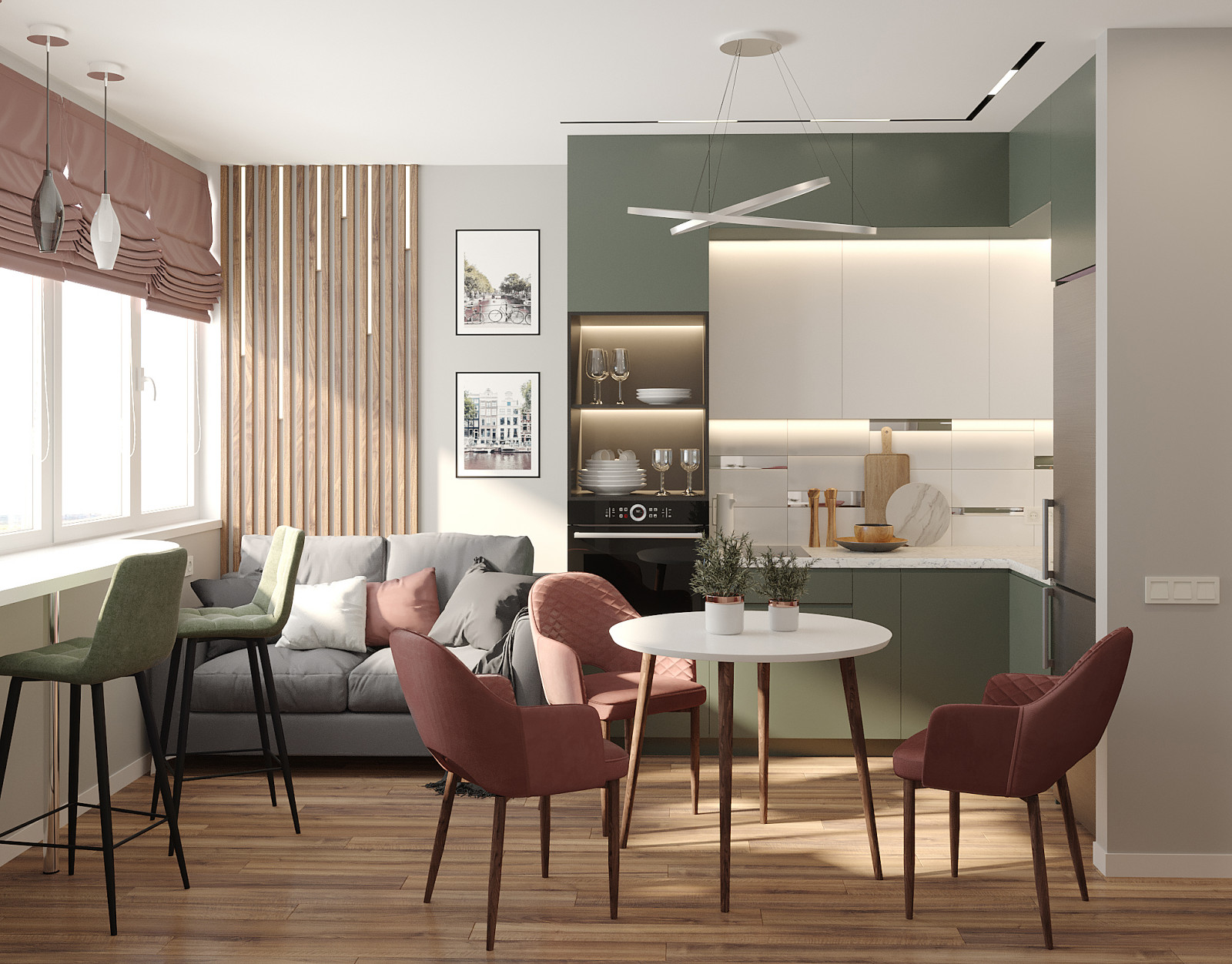 Обложка проекта: Квартира "On the 14th floor" в ЖК Скандинавия