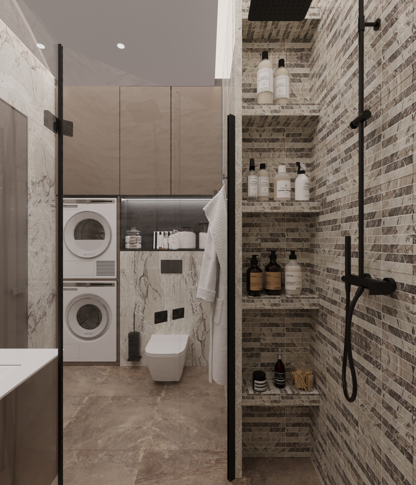 Обложка проекта: Дизайн ванной комнаты в квартире ЖК Триумф