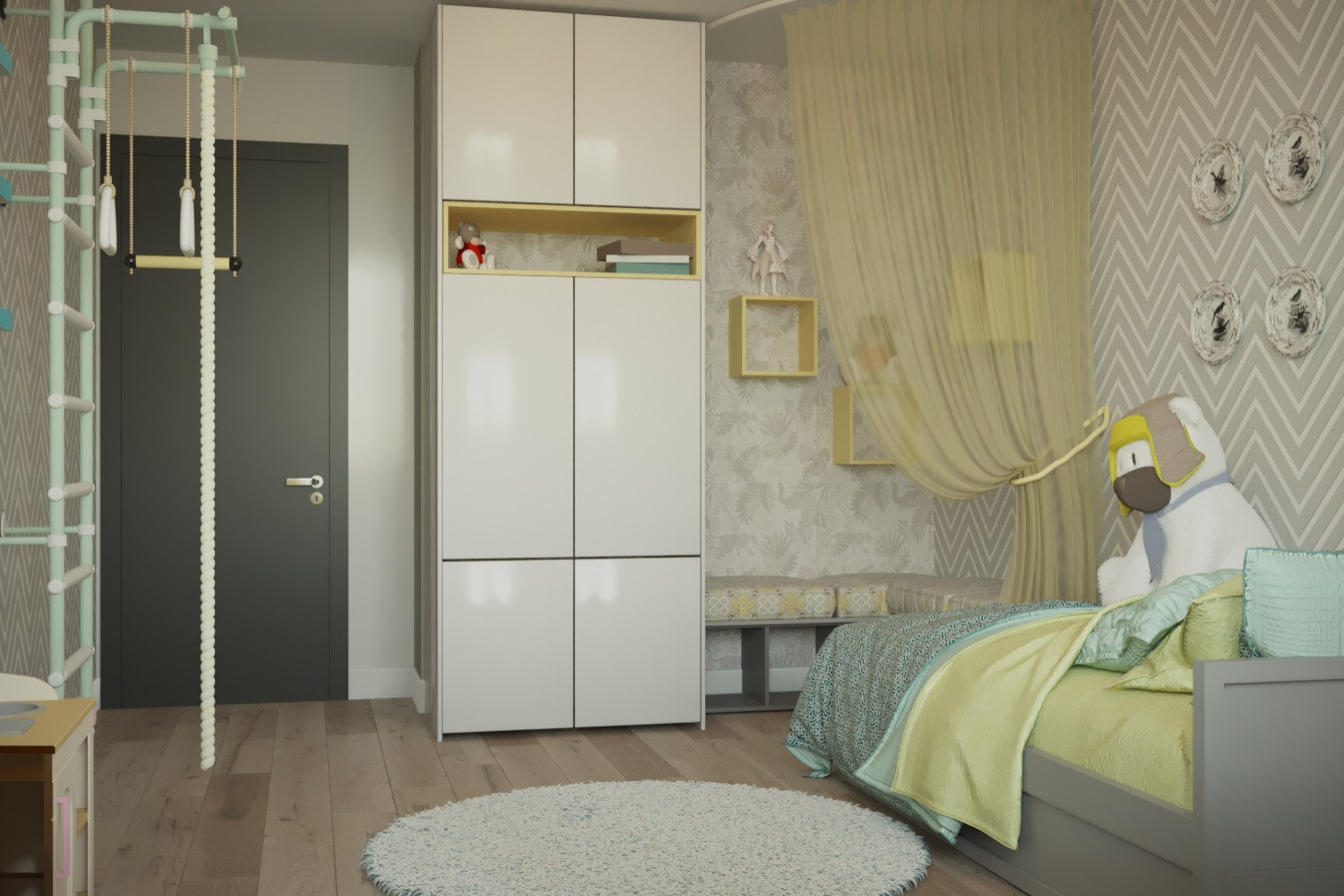 Обложка проекта: Квартира для молодой мамы с ребенком