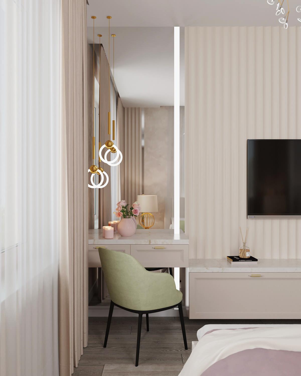 Квартира для большой семьи в леденцовых оттенках