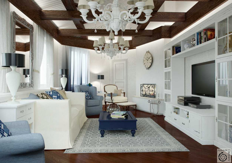 Обложка проекта: Дизайн интерьера гостинной