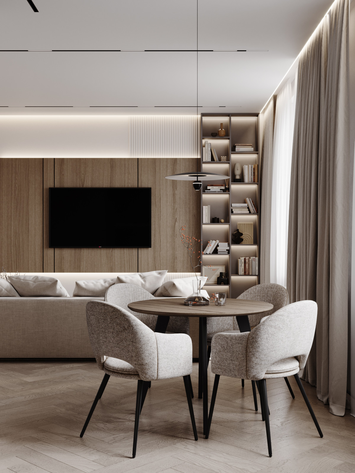 Идеальный современный интерьер в ЖК Homecity